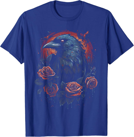 Crow Bird Dark Mystic Nordic Raven Black Gothic Occult Viking Witchcraft T-Shirt - T-Shirt | Royal