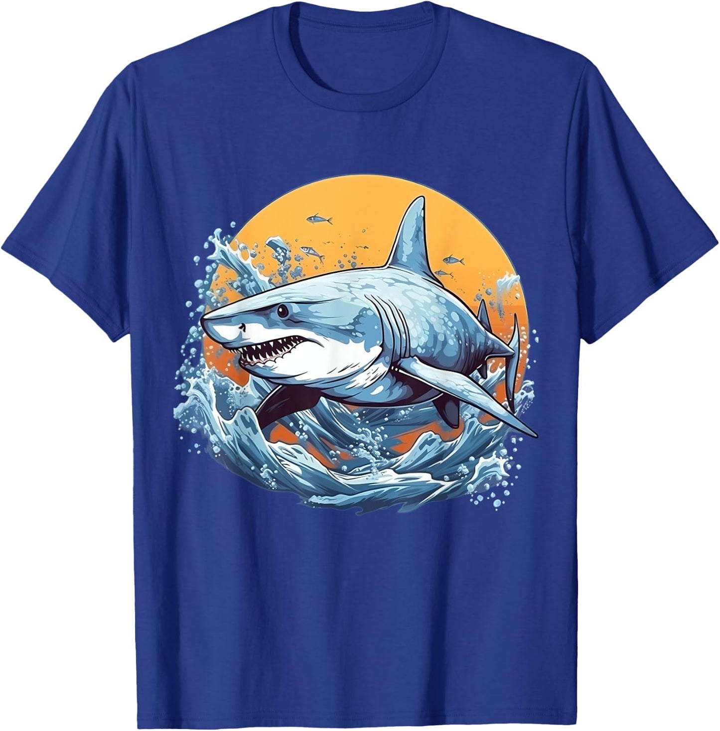 Retro Style Galapagos Shark T-Shirt - T-Shirt | Royal