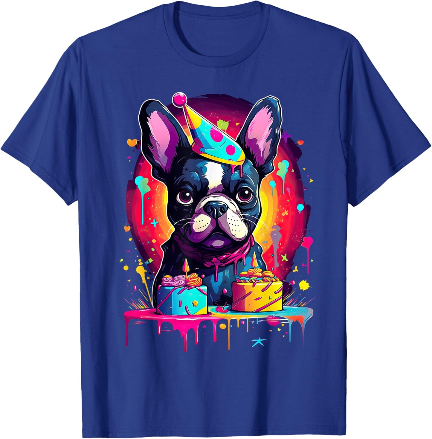 French Bulldog Dog Birthday Party Themed Women T-Shirt - T-Shirt | Royal