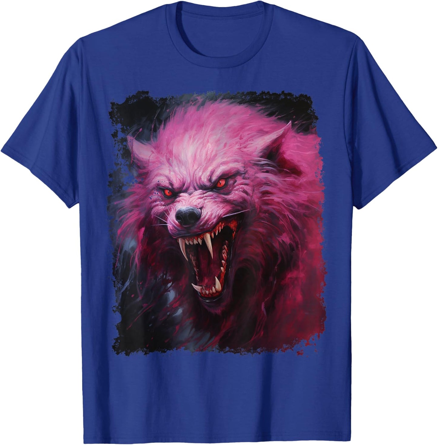 Werewolf Scary Pink Halloween T-Shirt - T-Shirt | Royal