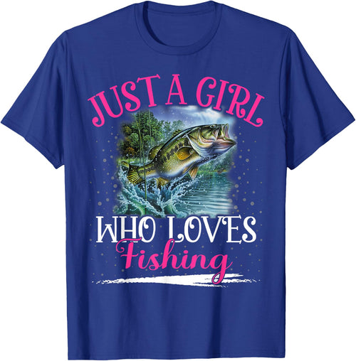 Just A Girl Who Loves Fishing Girls