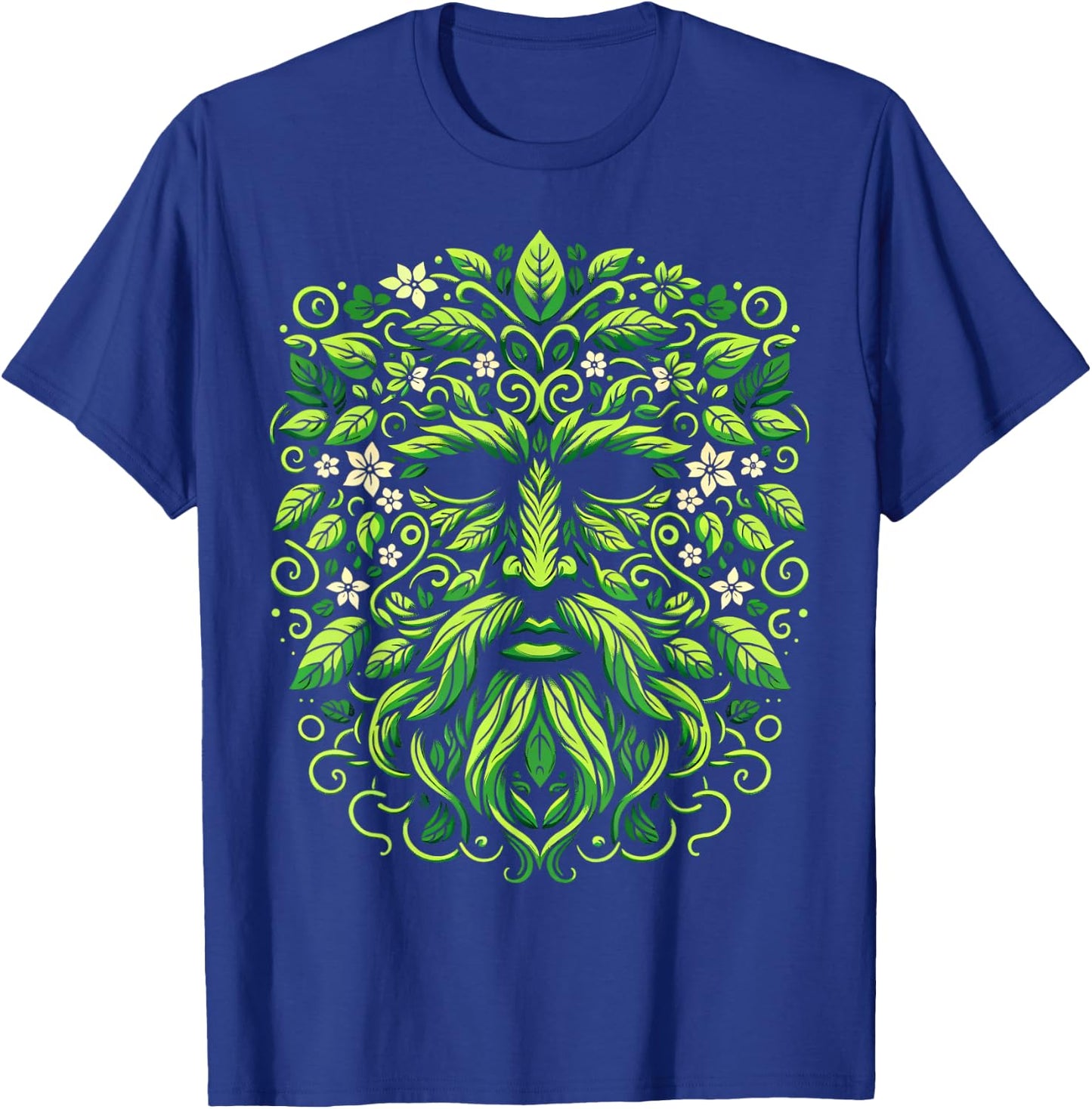Jack Of The Wood Traditional Pagan Celtic Greenman T-Shirt - T-Shirt | Royal