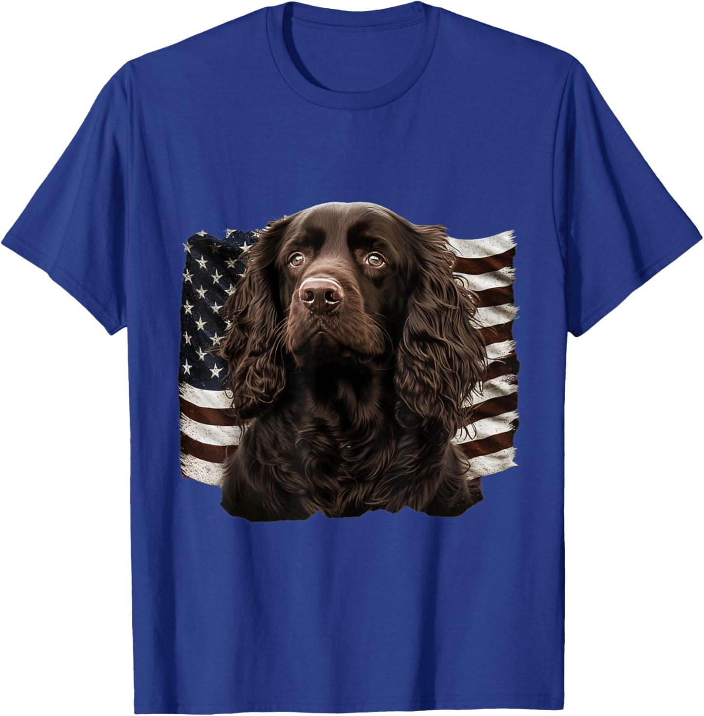 Boykin Spaniel 4th of July - Boykin Spaniel USA T-Shirt - T-Shirt | Royal
