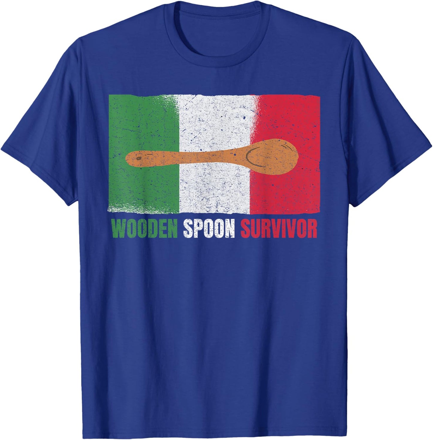 Funny "wooden spoon survivor" - Italian T-Shirt - T-Shirt | Royal