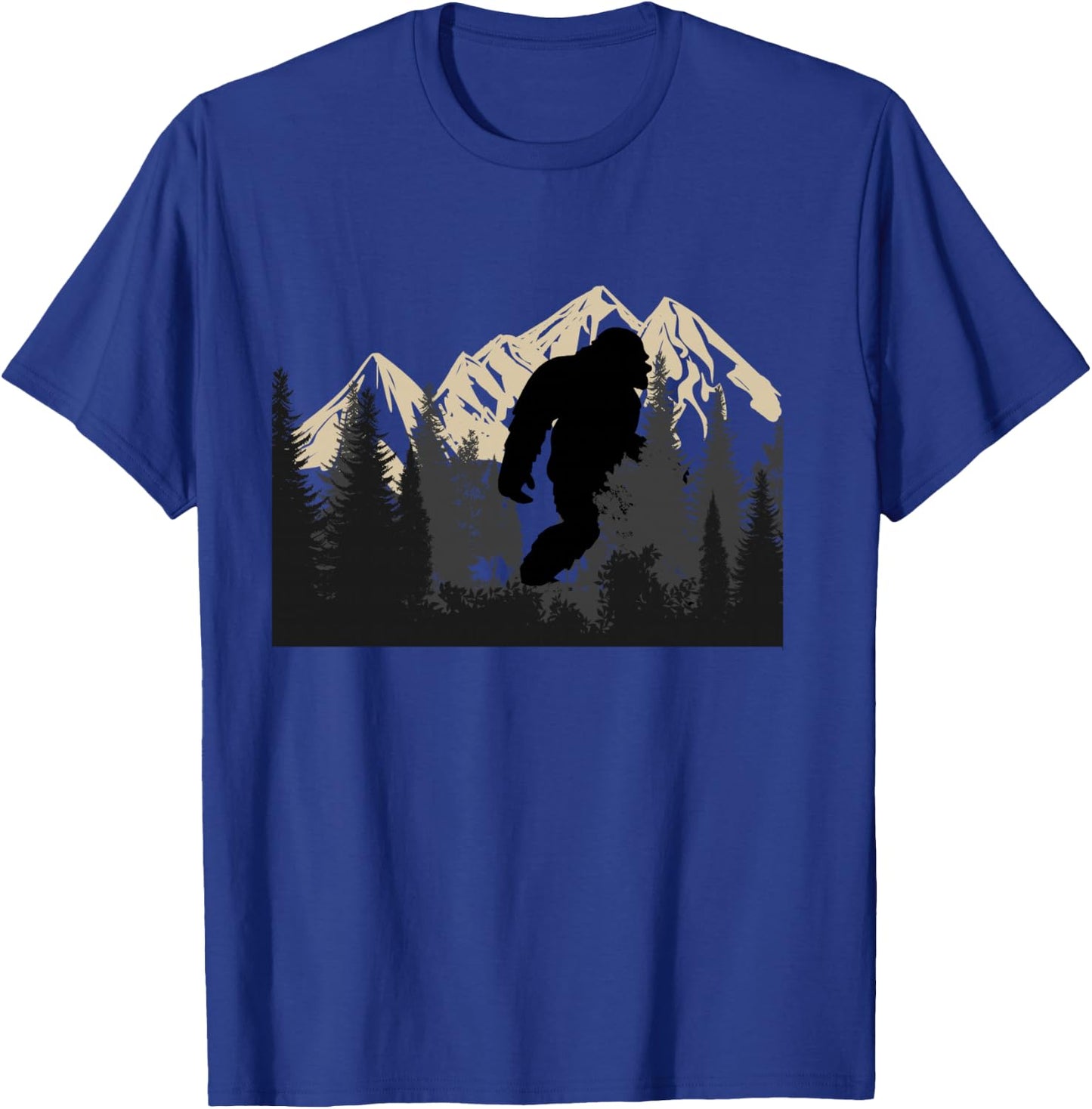 Bigfoot Sasquatch Design Women and Men Trip Hiking lovers T-Shirt - T-Shirt | Royal