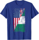 USA & Nigeria Flags - United States of America, Nigerian T-Shirt - T-Shirt | Royal