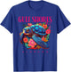 Gulf Shores Alabama Floral Beach Turtle Souvenir T-Shirt - T-Shirt | Royal