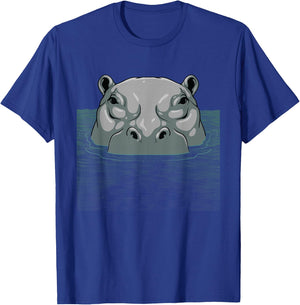 Cool Hippo Women Kids Hippopotamus Lovers Zoo Safari T-Shirt - T-Shirt | Royal