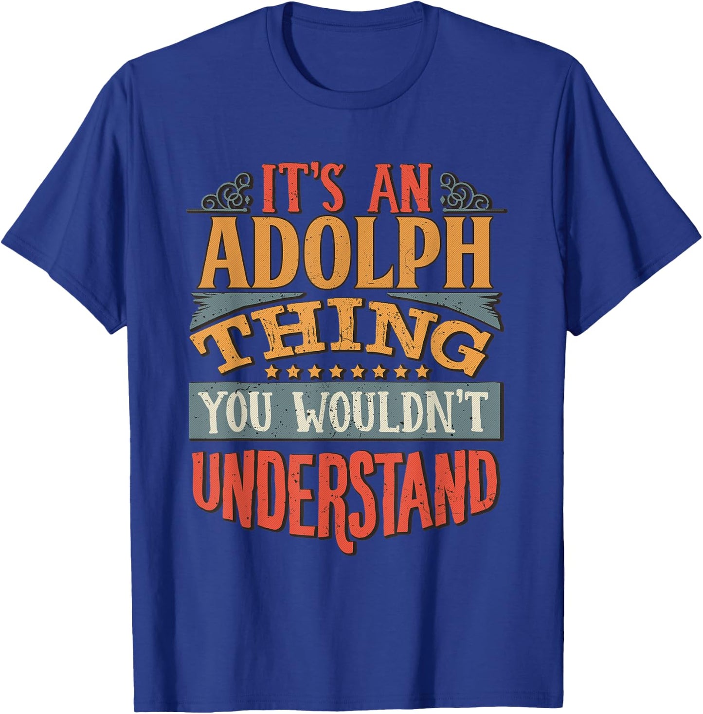 Adolph Name T-Shirt - T-Shirt | Royal