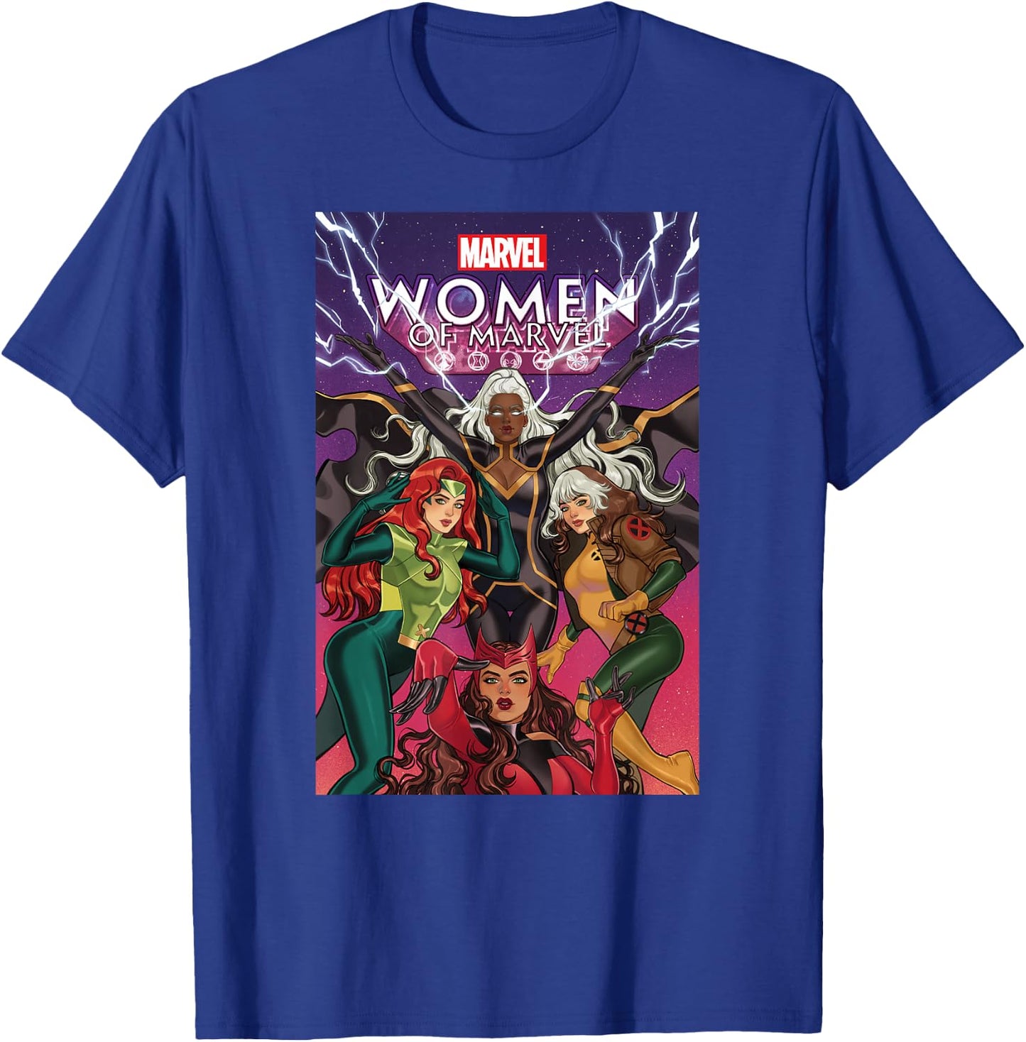 Marvel Women of Marvel Storm Rogue Jean Grey Scarlet Witch T-Shirt - T-Shirt | Royal