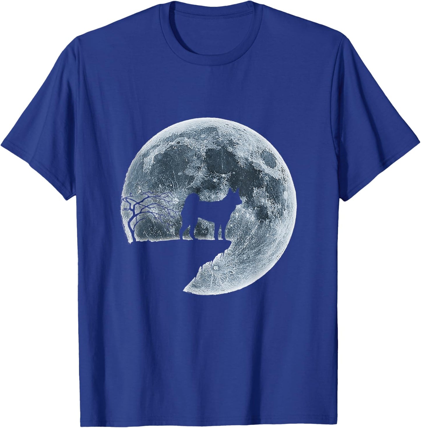 Kai Ken Halloween Costume Moon Silhouette T-Shirt - T-Shirt | Royal