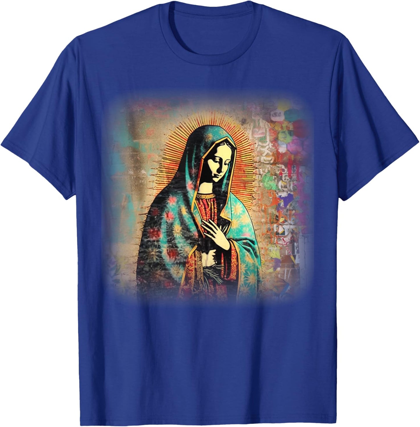 Our Lady Of Guadalupe Marian Catholic T-Shirt - T-Shirt | Royal