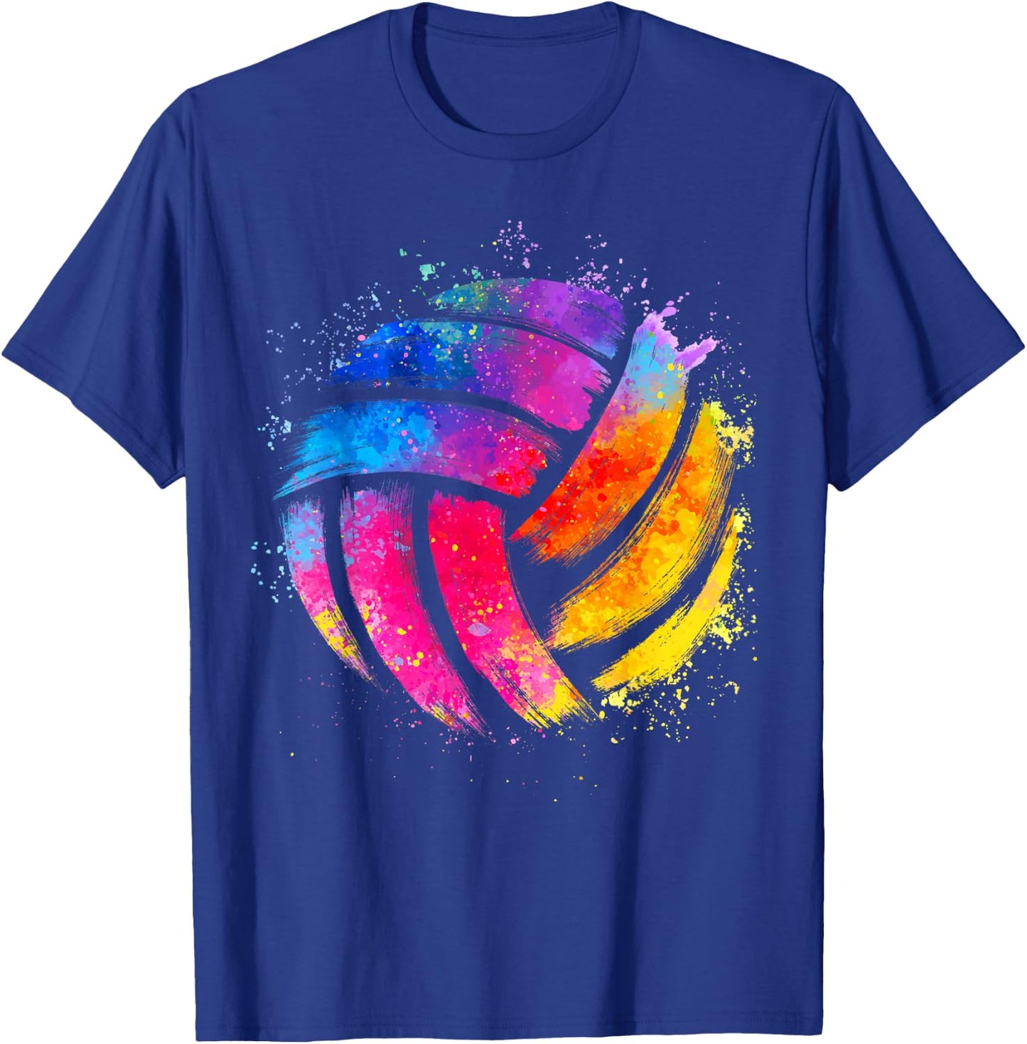 Funny Volleyball Art Women Boy Girl Volleyball Lover T-Shirt - T-Shirt | Royal