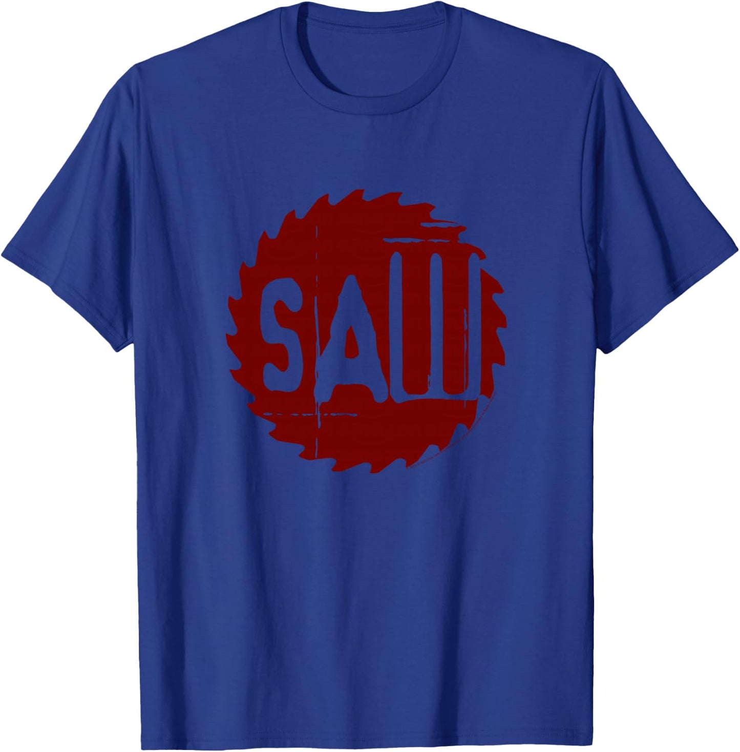 Saw Red Blade Logo Horror Movie T-Shirt - T-Shirt | Royal