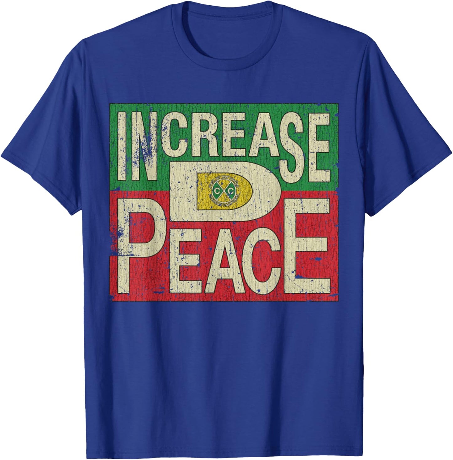 Vintage Increase D Peace 1992 T-Shirt - T-Shirt | Royal