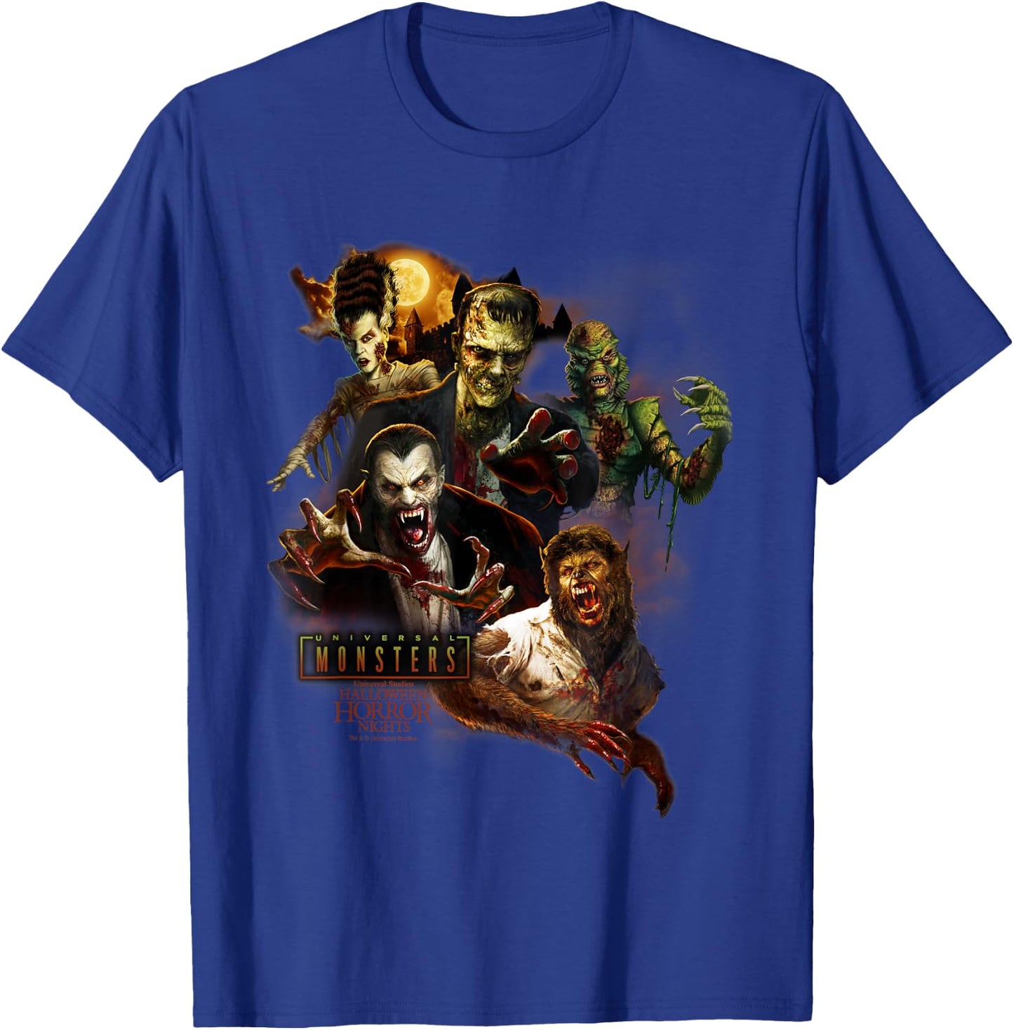 Halloween Horror Nights Universal Monsters T-Shirt - T-Shirt | Royal