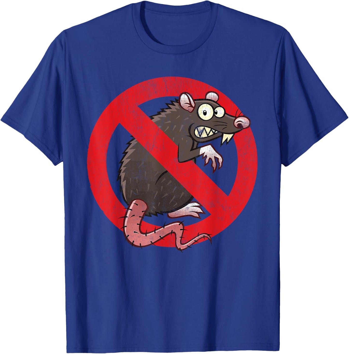 No Rats Union - Pest Control Rat Sign Gag No Rats Allowed T-Shirt - T-Shirt | Royal