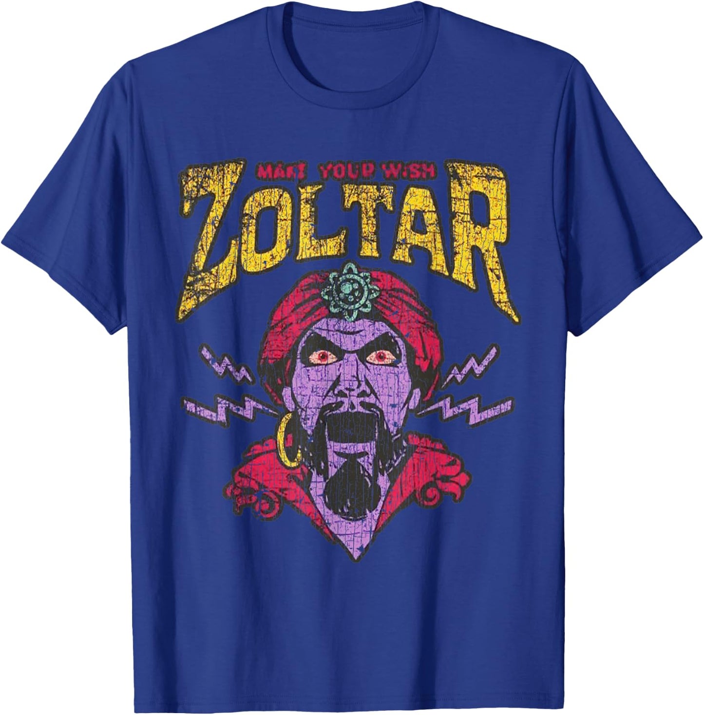 Zoltar Make Your Wish Fortune Teller Card Fairground Amuseme T-Shirt - T-Shirt | Royal