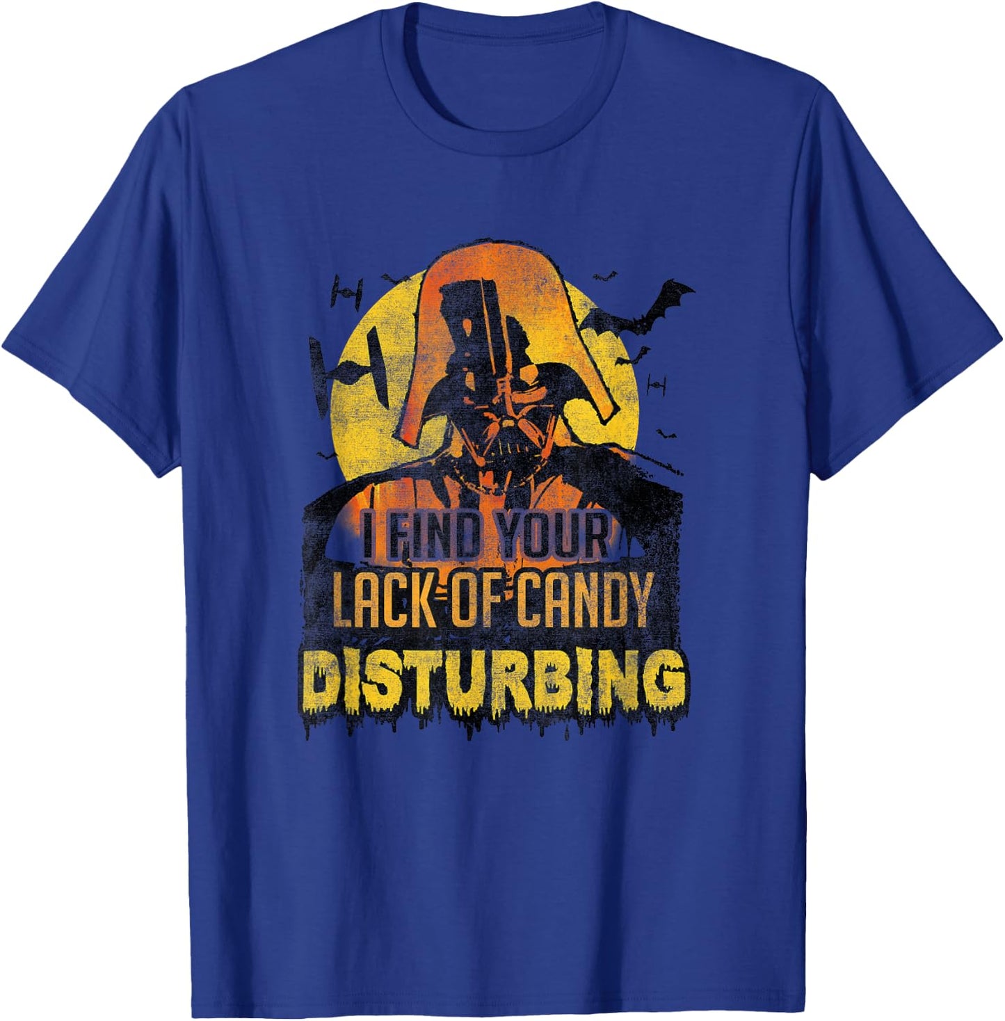 Star Wars Halloween Your Lack Of Candy Is Disturbing Retro T-Shirt - T-Shirt | Royal