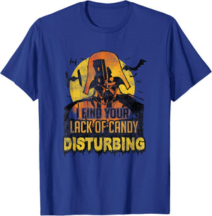 Star Wars Halloween Your Lack Of Candy Is Disturbing Retro T-Shirt - T-Shirt | Royal