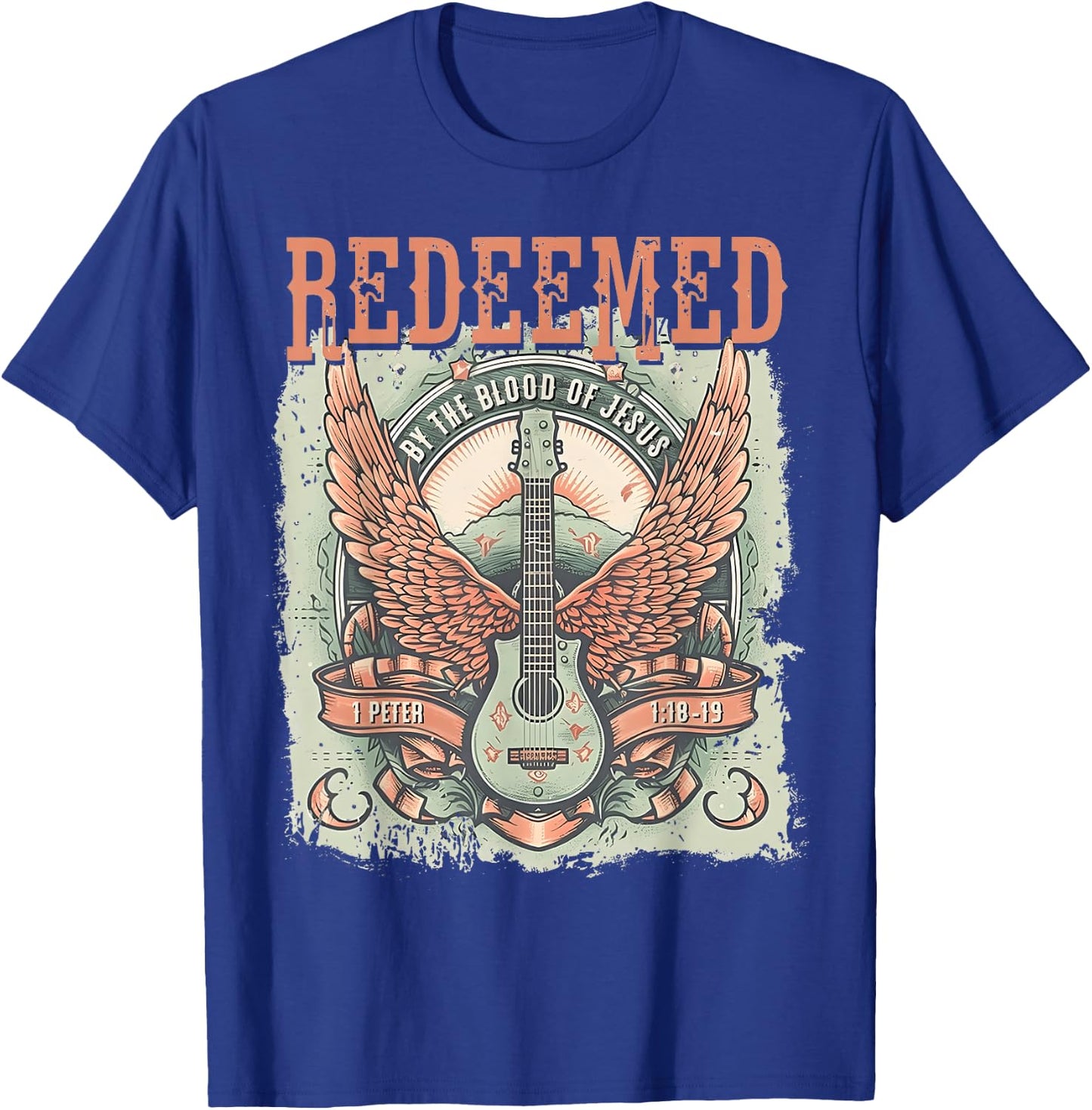 Redeemed by The Blood of Jesus T-Shirt - T-Shirt | Royal