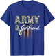 Proud Army Girlfriend American Veteran Military Gift T-Shirt - T-Shirt | Royal