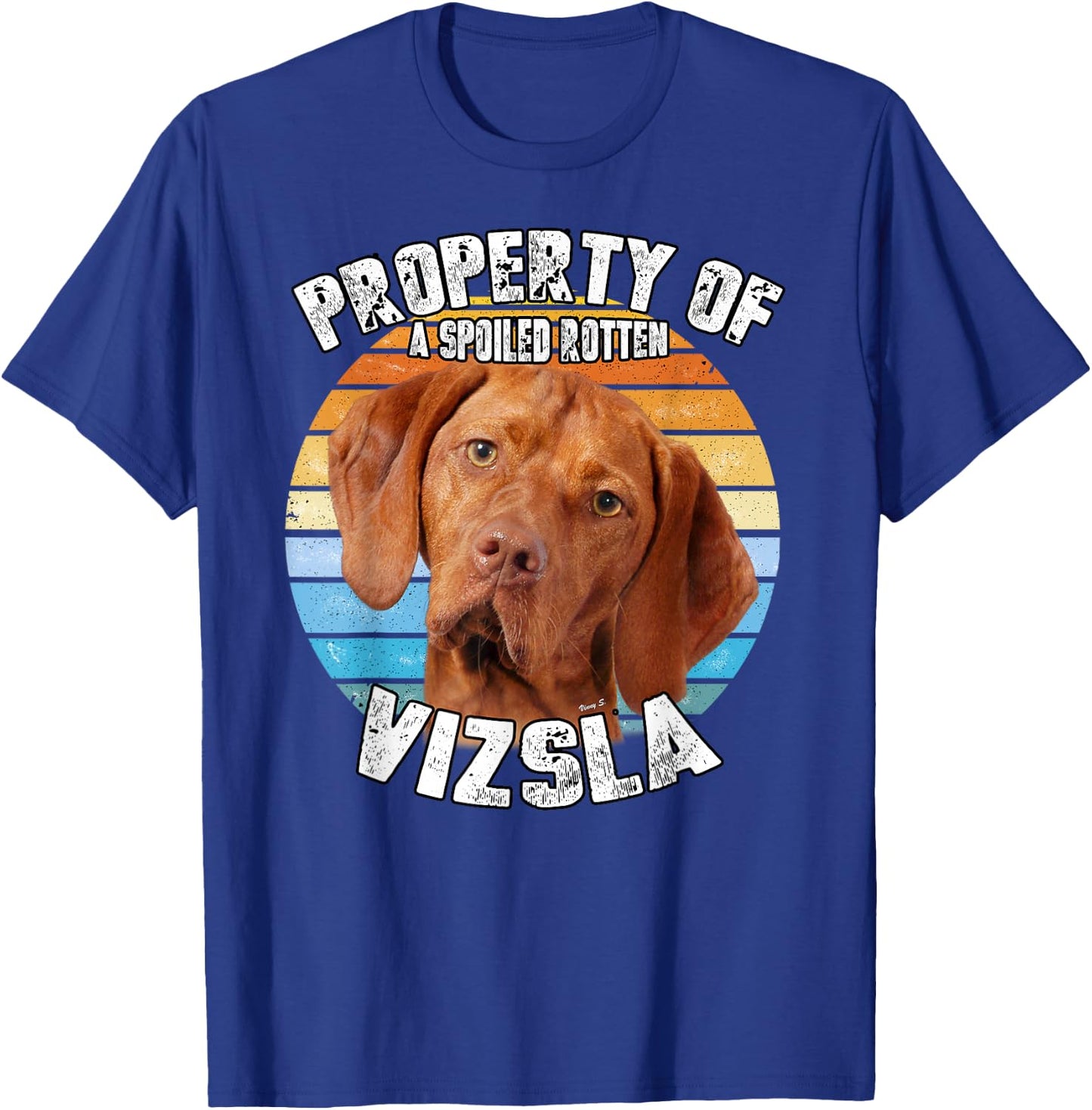 Vizsla Retro Property Of T-Shirt - T-Shirt | Royal