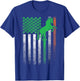 Horse Gift St. Patrick's Day Irish American Flag Ireland Women Kids Men T-Shirt - T-Shirt | Royal