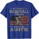 My Favorite Baseball Player Calls Me Auntie Mother's Day T-Shirt - T-Shirt | Royal