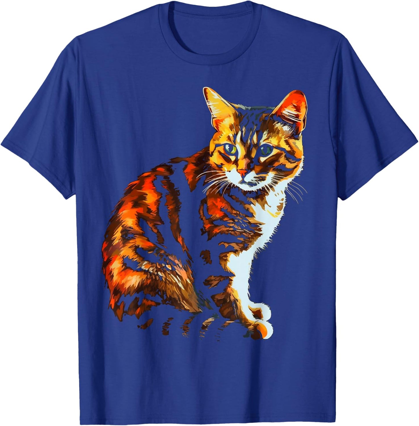 Cat Art - Pet Cat Motif Animal Cat Women Kids T-Shirt - T-Shirt | Royal