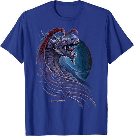 Spiral Original - Dragon Borne - Tribal Dragon T-Shirt - T-Shirt | Royal