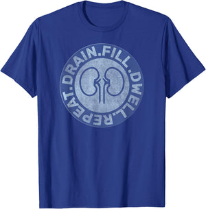Peritoneal Dialysis Nurse Funny Quote - Black, -Adults, Short Sleeve, Cotton Blend, Polyester, Small T-Shirt - T-Shirt | Royal