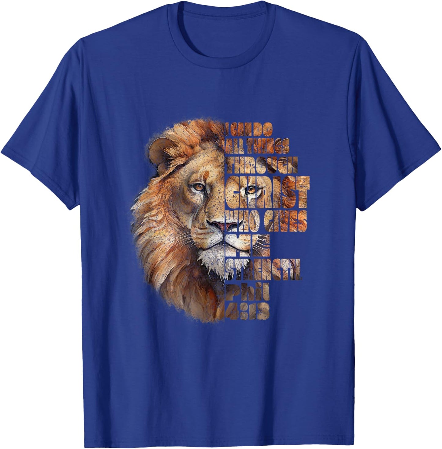 Philippians 4:13 Lion of Judah T-Shirt - T-Shirt | Royal