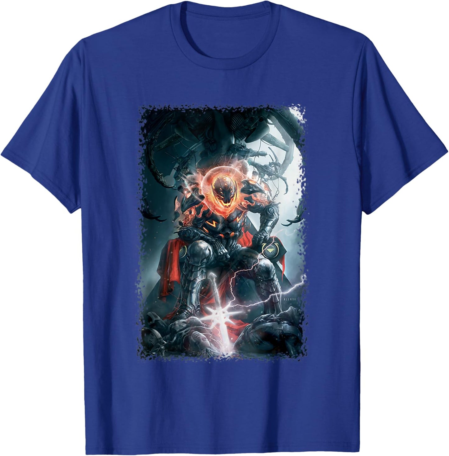 Marvel Comics Retro Classic Ultron Ruling Devastated World T-Shirt - T-Shirt | Royal