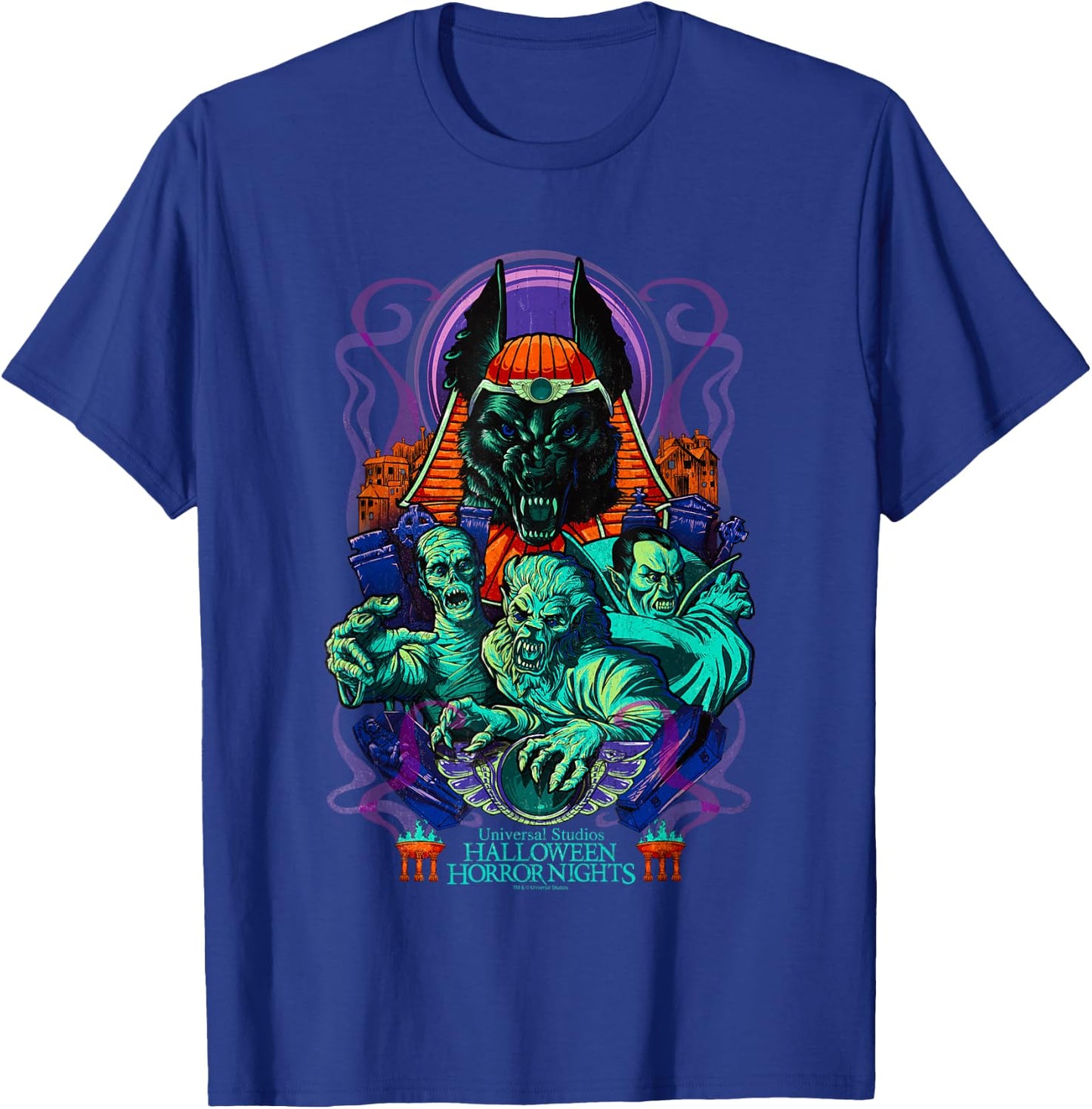 Halloween Horror Nights Universal Monsters The Mummy T-Shirt - T-Shirt | Royal