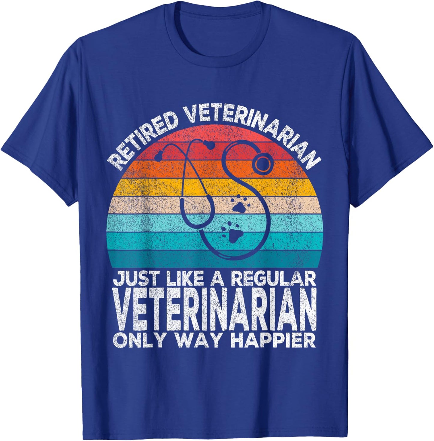 Retired Veterinarian Just Like A Normal Veterinarian Vet T-Shirt - T-Shirt | Royal