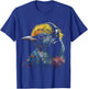 Bird Headphones Artwork | Music Animal Motif Bird T-Shirt - T-Shirt | Royal