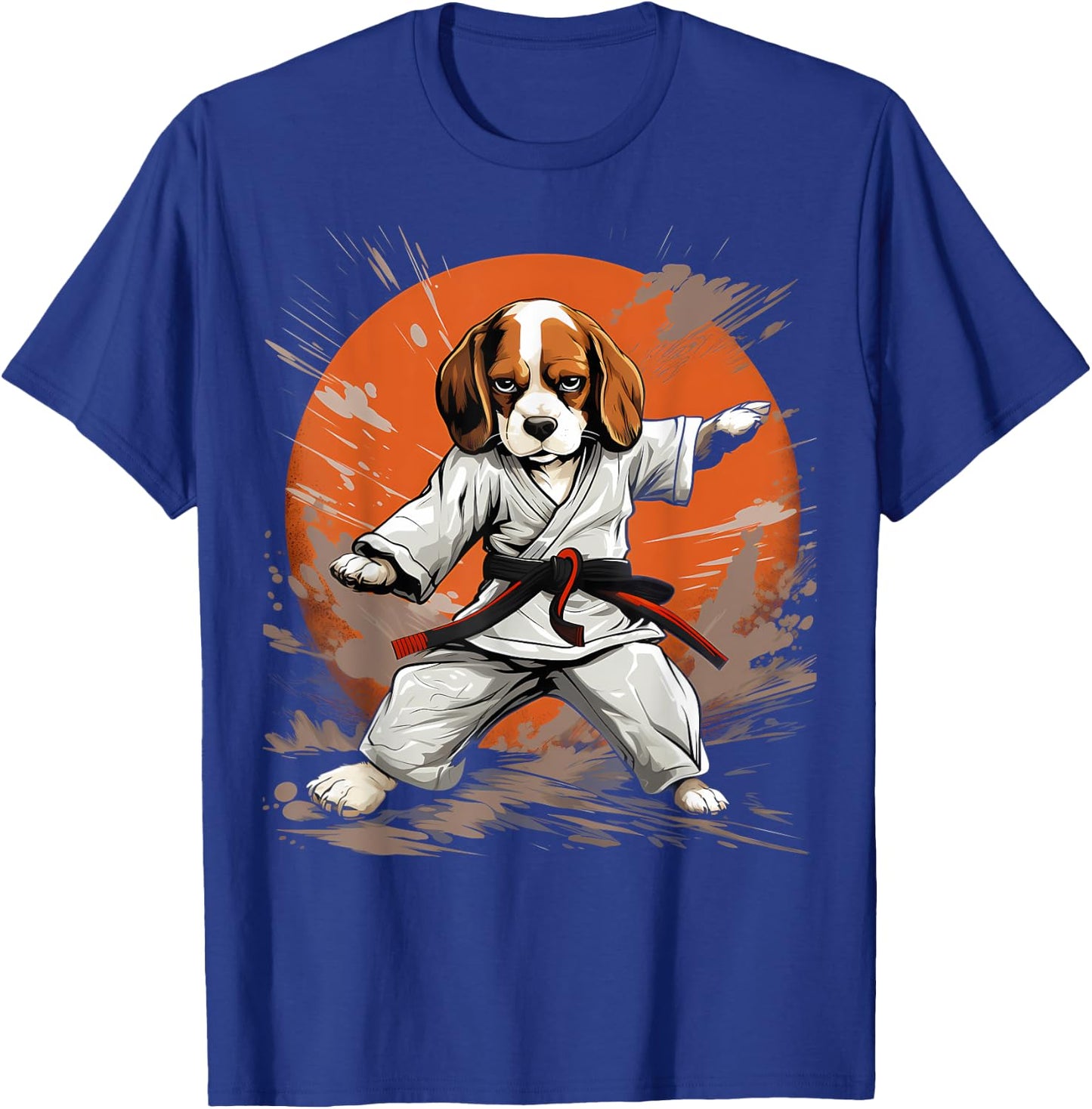 MMA Beagle Dog Karate T-Shirt - T-Shirt | Royal
