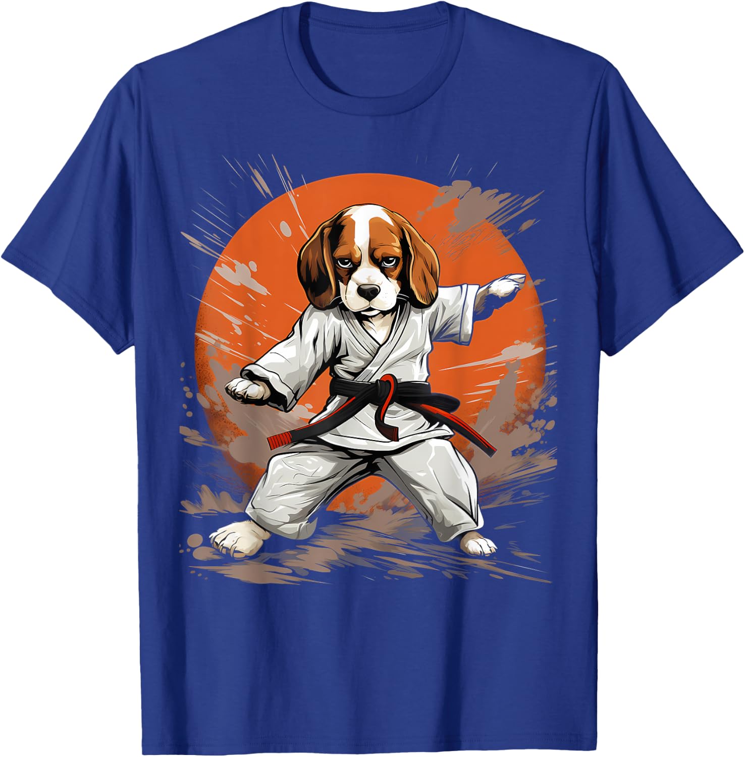 MMA Beagle Dog Karate T-Shirt - T-Shirt | Royal