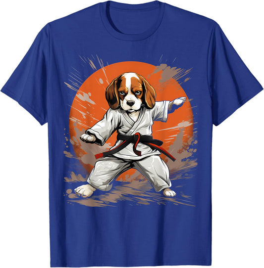 MMA Beagle Dog Karate T-Shirt - T-Shirt | Royal