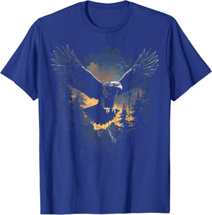 Eagle Forest Animal Wildlife T-Shirt - T-Shirt | Royal