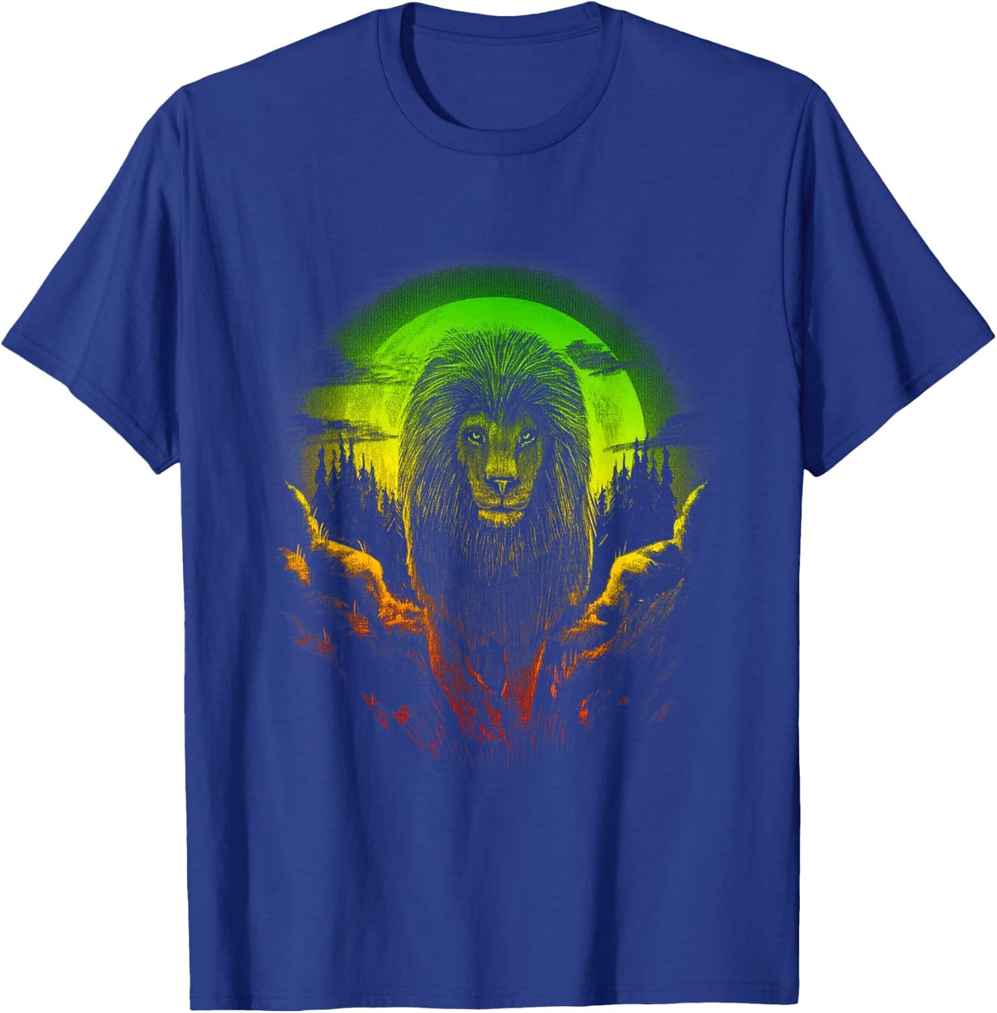 Rasta Reggae Lion Of Judah Jamaican Pride Rastafarian Lion T-Shirt - T-Shirt | Royal
