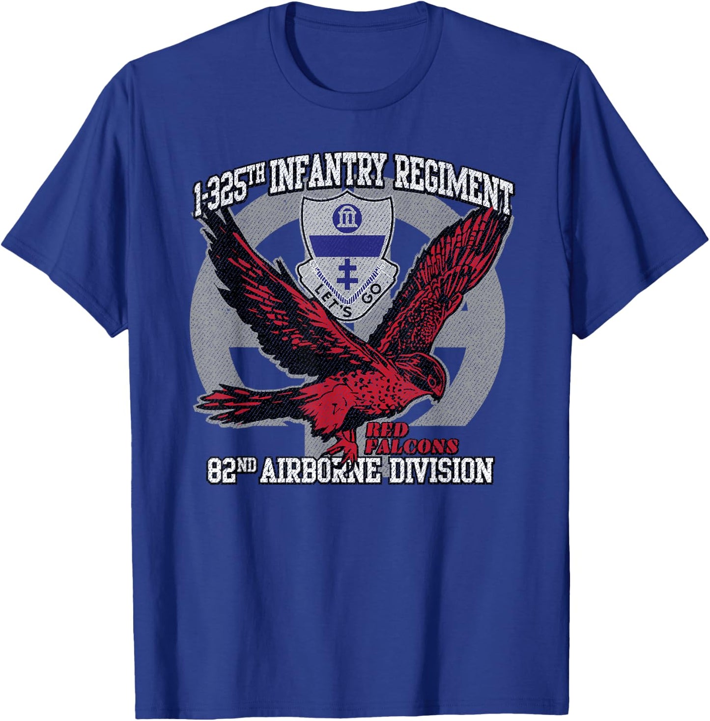 American Marauder: 1-325th Airborne Infantry Red Falcons T-Shirt - T-Shirt | Royal