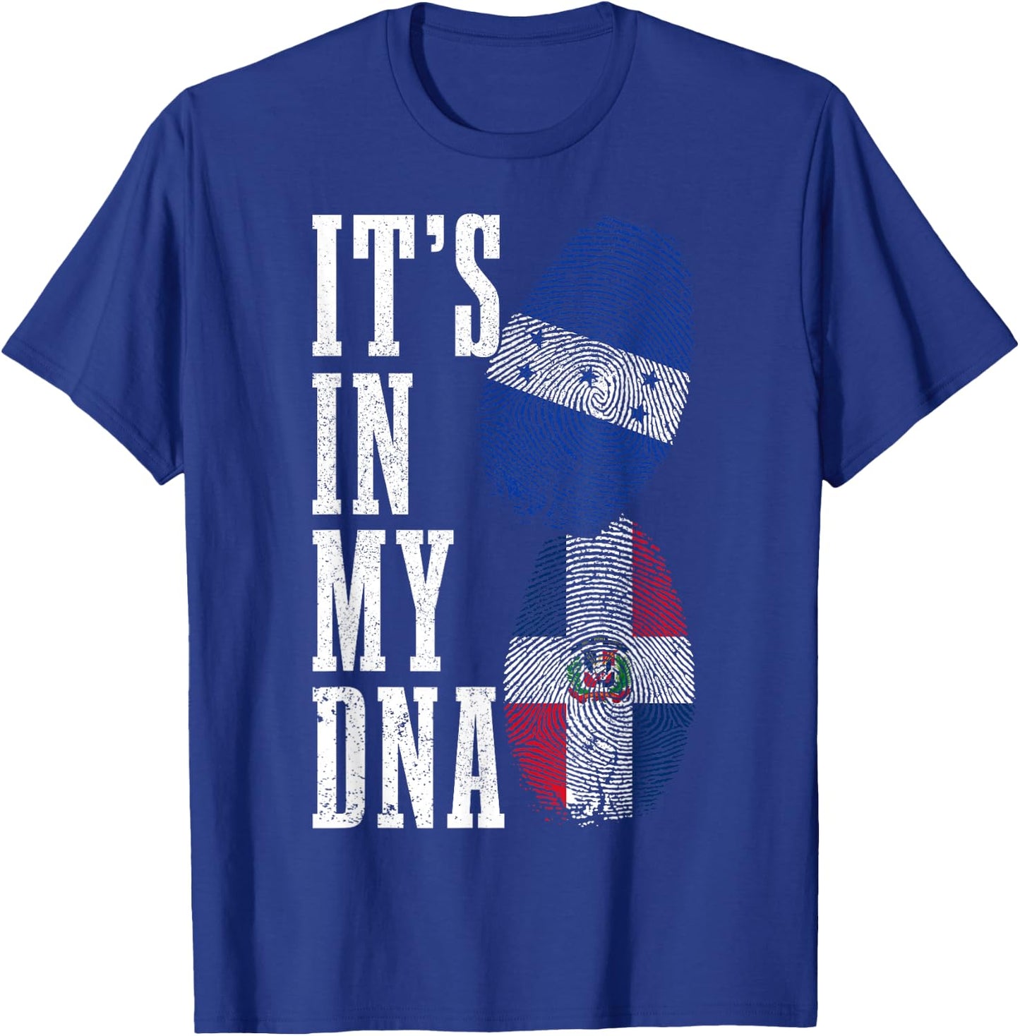 Honduras Dominican Republic DNA Honduran Flag Pride Heritage T-Shirt - T-Shirt | Royal