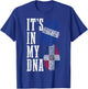 Honduras Dominican Republic DNA Honduran Flag Pride Heritage T-Shirt - T-Shirt | Royal