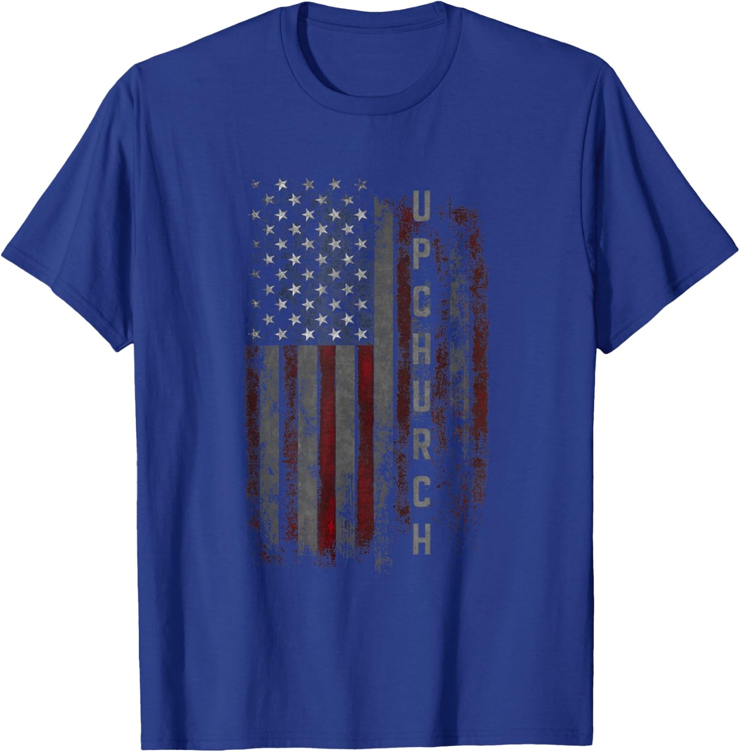 Upchurch Family American Flag T-Shirt - T-Shirt | Royal