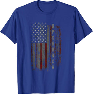 Upchurch Family American Flag T-Shirt - T-Shirt | Royal