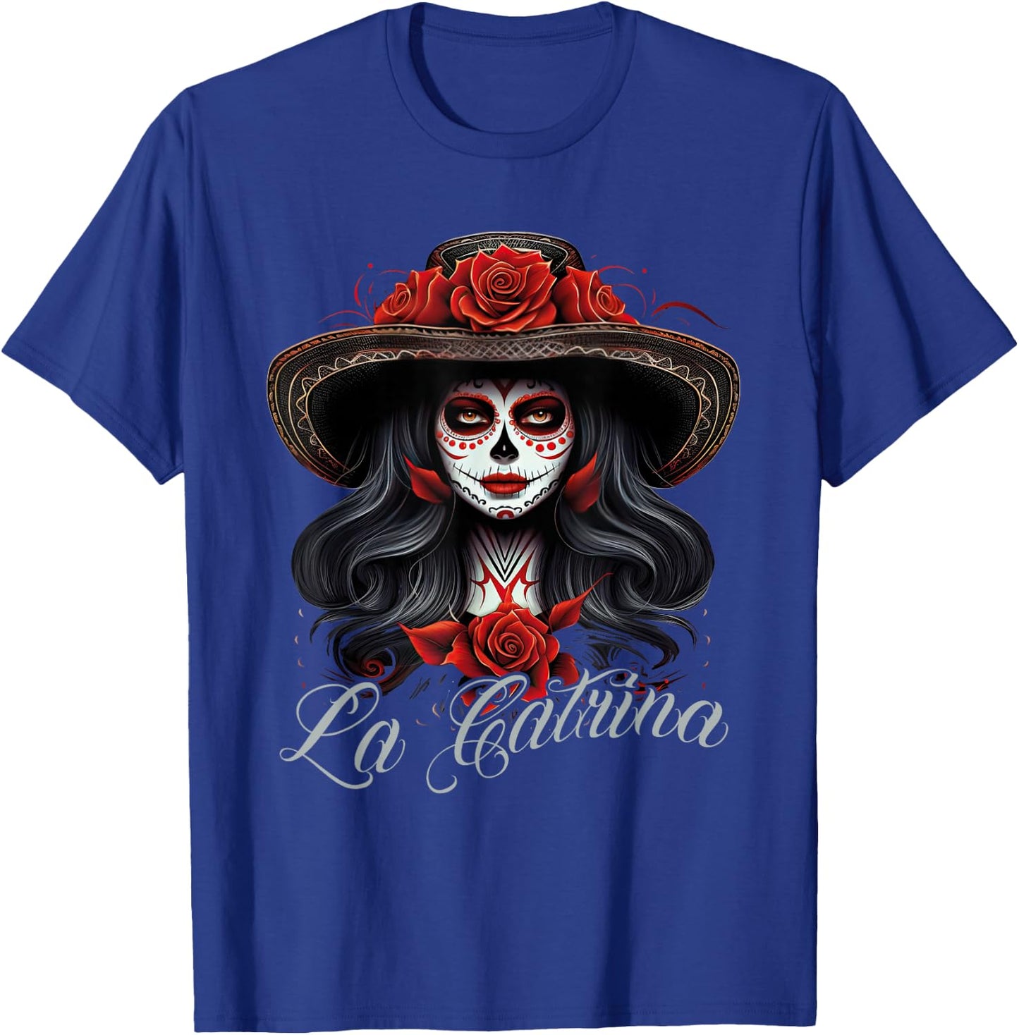 La Catrina Dress Stylish Day of the Dead Costume La Catrina T-Shirt - T-Shirt | Royal