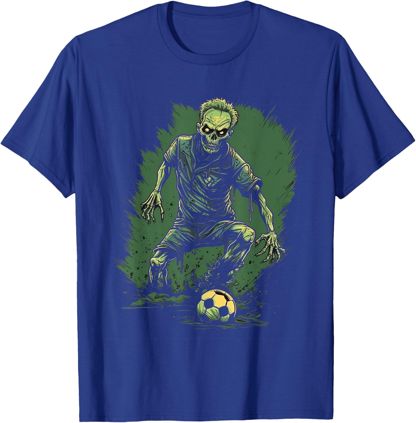 Zombie Soccer Player Halloween Costume Sport Men Boys T-Shirt - T-Shirt | Royal