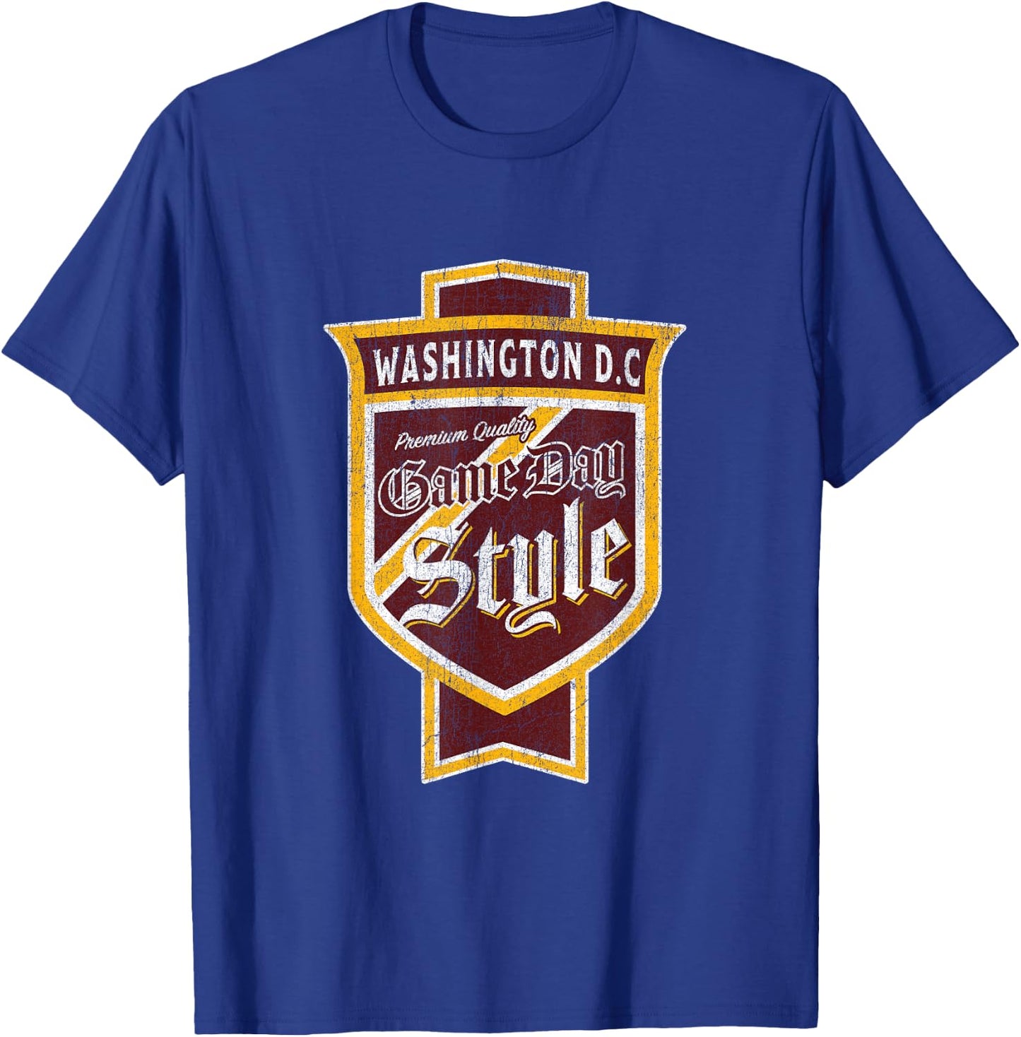 Faded Washington D.C. Beer Label - D.C. Pride T-Shirt - T-Shirt | Royal